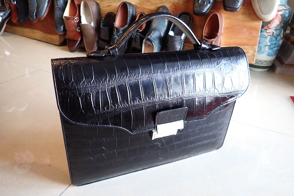  bags leather crocodile hand made 