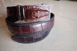 belt hand made crocodile leather 
