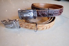  belts leather hand made crocodile 