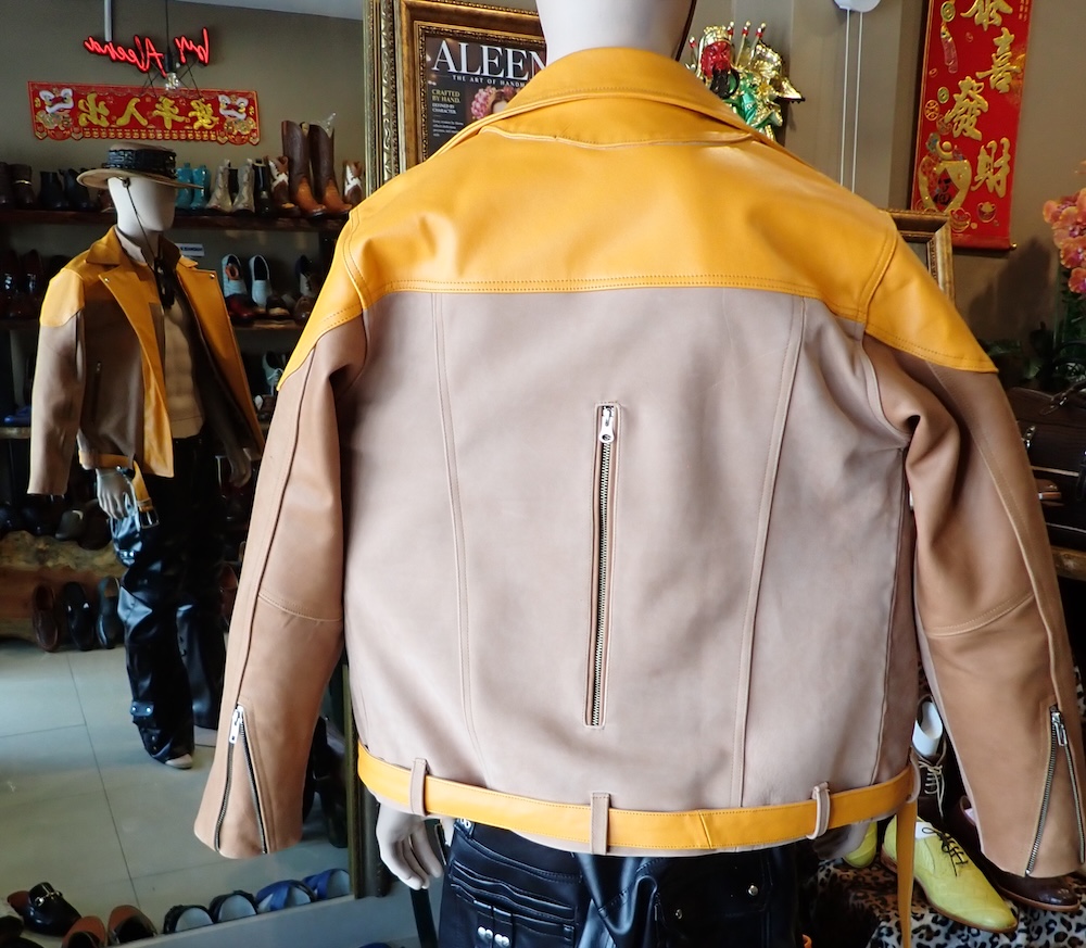  cow jacket custom made leather 