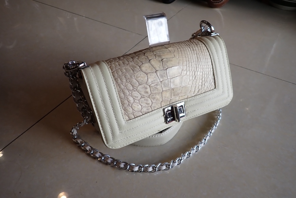  crocodile bag bangkok leather hand made 