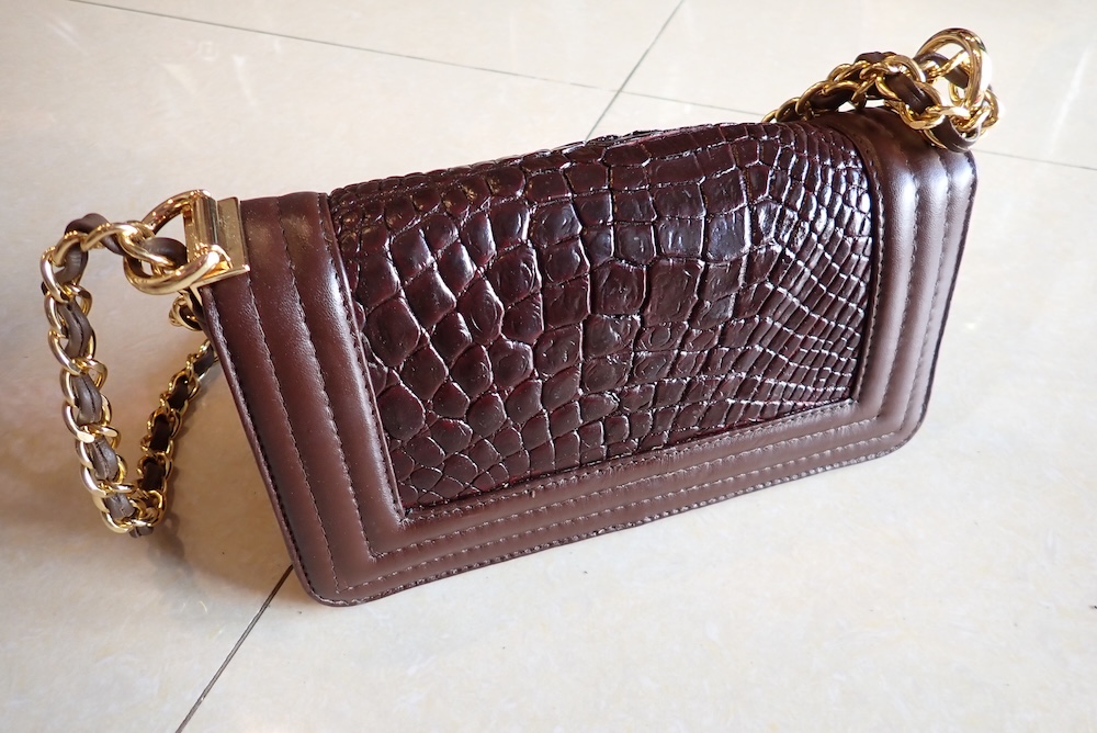  crocodile bag bangkok leather hand made 