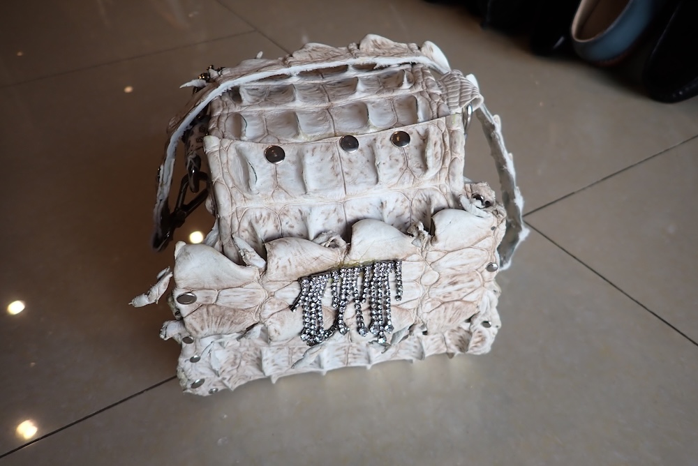 crocodile bag hand made leather 