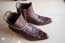  crocodile boots leather custom made 