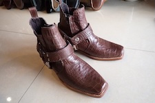  crocodile boots leather hand made 