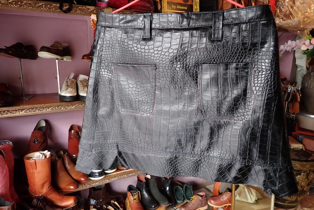  crocodile dress leather 