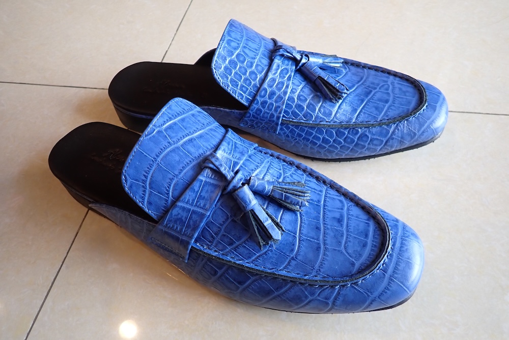  crocodile shoes custom made leather 