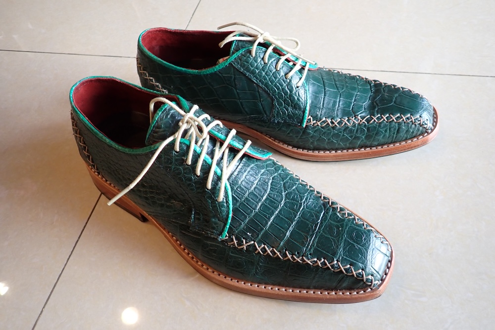  crocodile shoes hand made thailand 