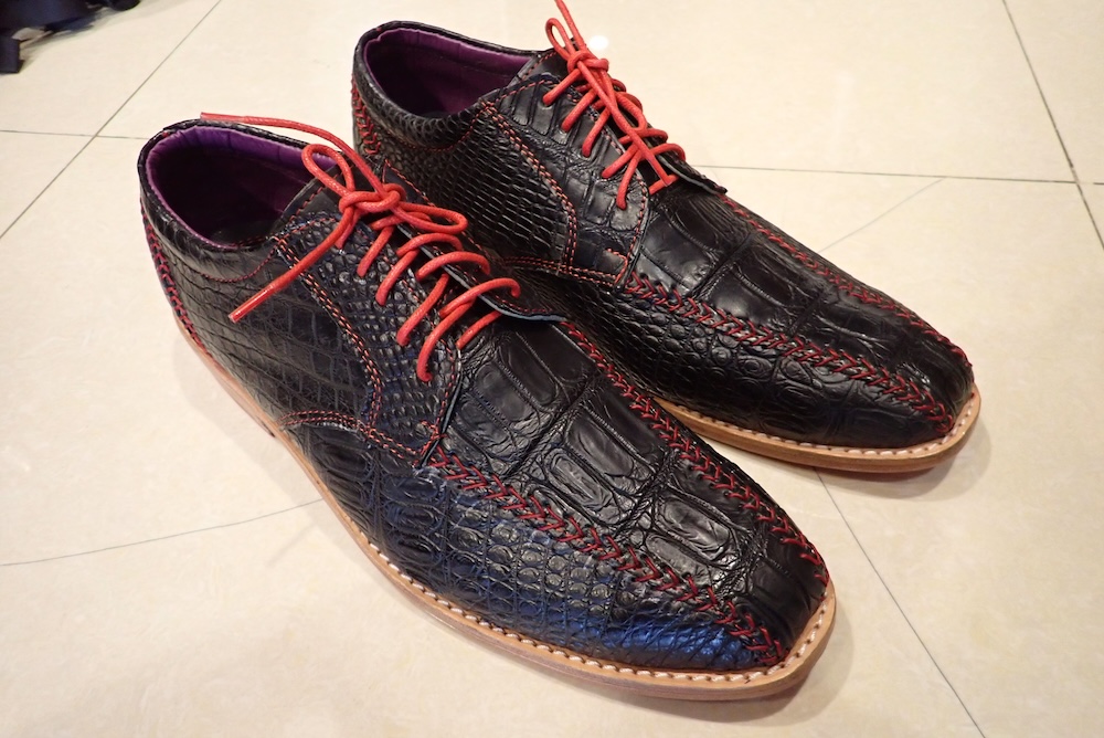  crocodile shoes leather hand made 