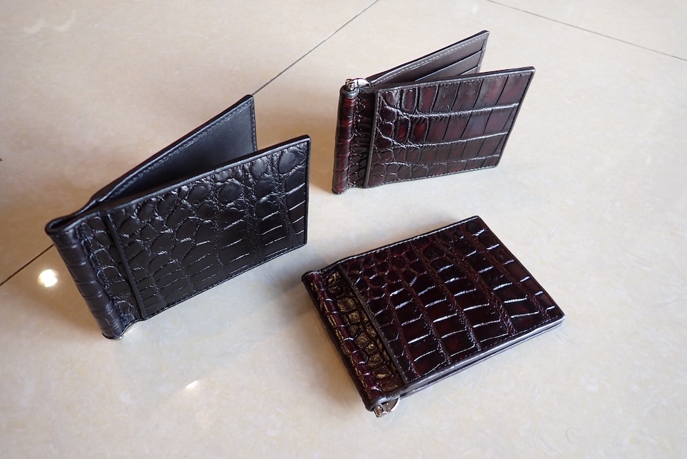  crocodile wallet leather 