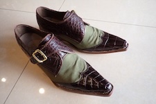  shoes hand made leather lizard 