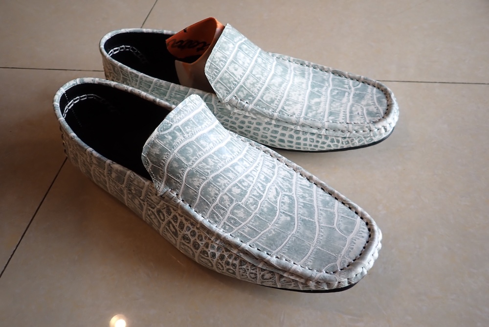  shoes leather crocodile hand made 