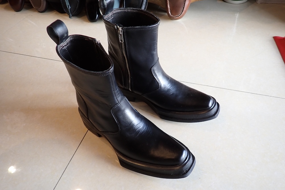  shoes leather hand made boots 