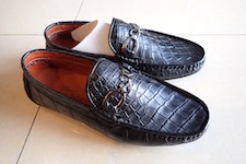  shoes leather hand made lizard 