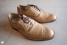  shoes leather lizard hand made 