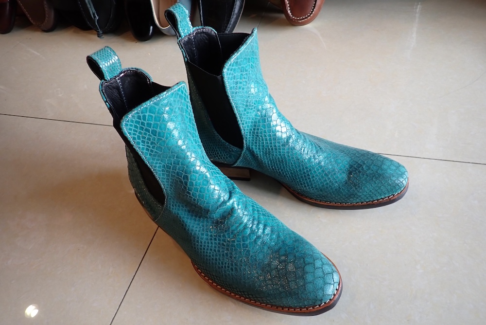  shoes python leather 