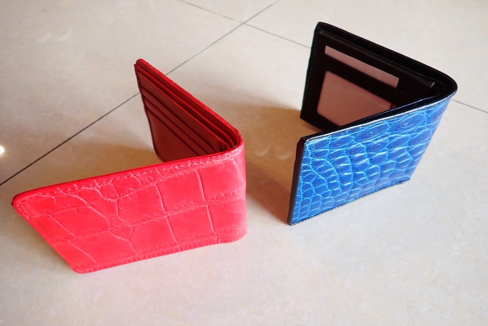  wallets hand made crocodile 